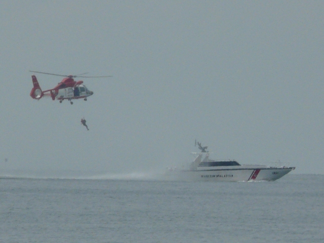Malaysian Maritime rescue practice